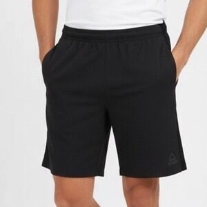 Reebok Athletic Shorts Mens XL Gray Stretch Slash Pockets Active Elastic Waist